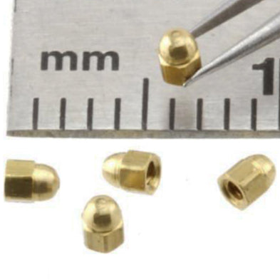 Acorn Nut 1.2mm Brass