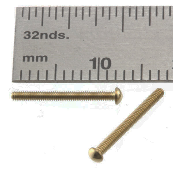 Carriage Bolt 1.2mm x 10mm Brass