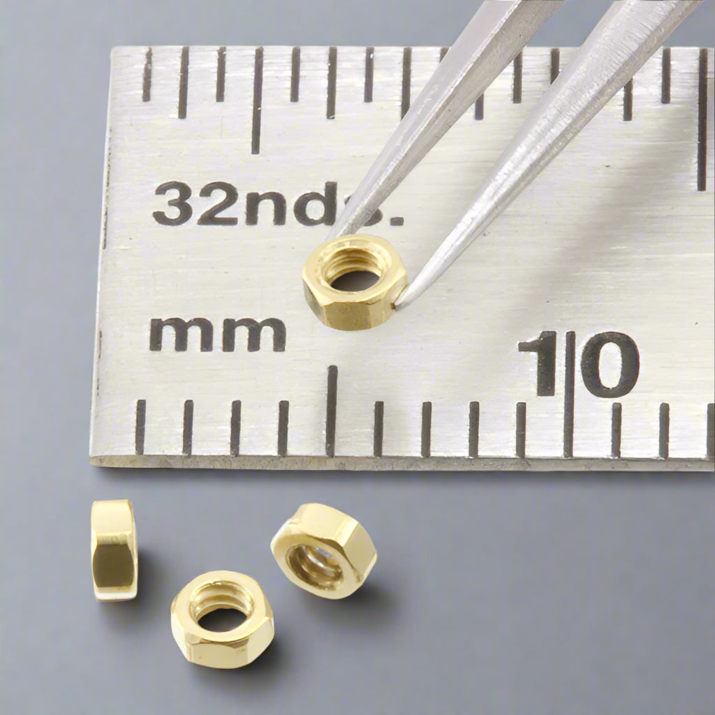 Hex Nut 1.4mm Brass