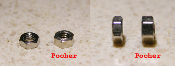 Hex Nut 2.0 mm Brass