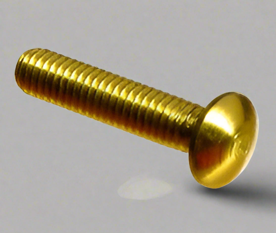 Carriage Bolt   1.0 mm x 12 mm  Brass